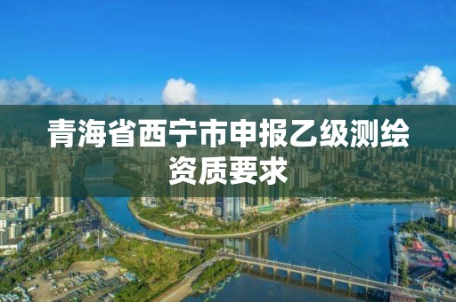 青海省西寧市申報乙級測繪資質(zhì)要求