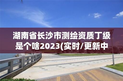 湖南省長沙市測繪資質丁級是個啥2023(實時/更新中)