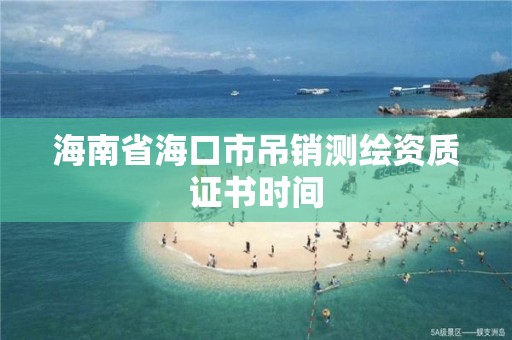 海南省海口市吊銷測繪資質證書時間