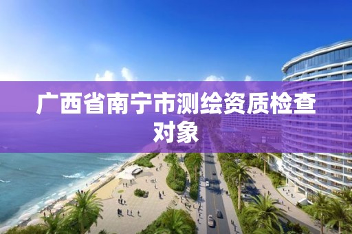 廣西省南寧市測(cè)繪資質(zhì)檢查對(duì)象