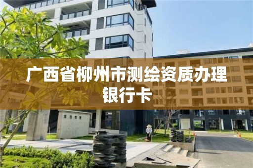 廣西省柳州市測繪資質辦理銀行卡