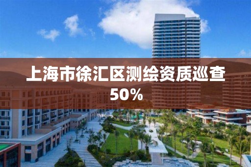 上海市徐匯區(qū)測繪資質(zhì)巡查50%