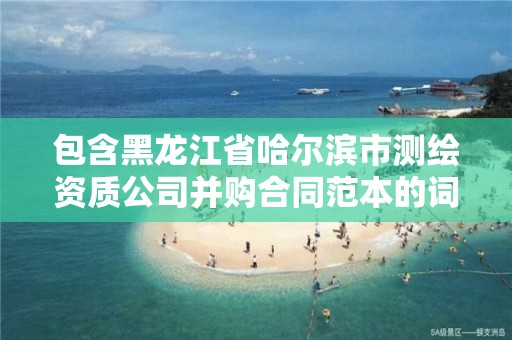 包含黑龍江省哈爾濱市測繪資質公司并購合同范本的詞條