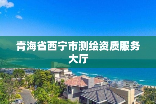 青海省西寧市測繪資質服務大廳