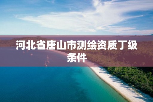 河北省唐山市測繪資質丁級條件