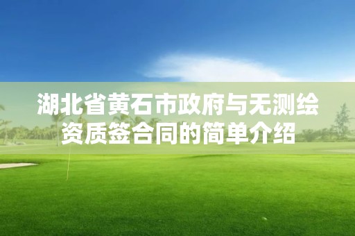 湖北省黃石市政府與無測繪資質簽合同的簡單介紹