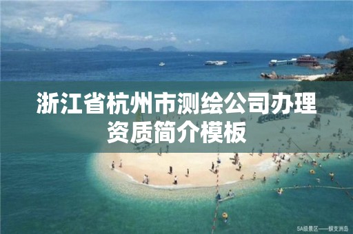 浙江省杭州市測(cè)繪公司辦理資質(zhì)簡(jiǎn)介模板