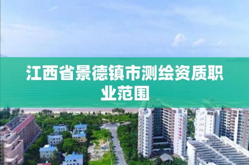 江西省景德鎮市測繪資質職業范圍