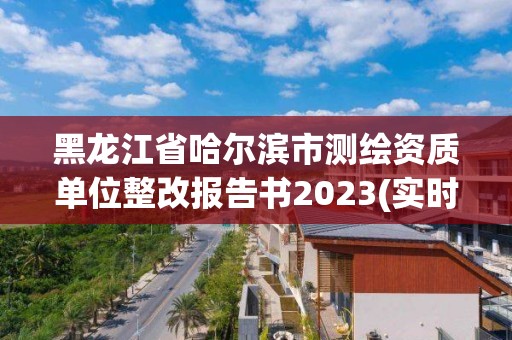 黑龍江省哈爾濱市測繪資質單位整改報告書2023(實時/更新中)