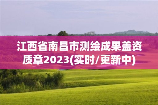 江西省南昌市測繪成果蓋資質章2023(實時/更新中)