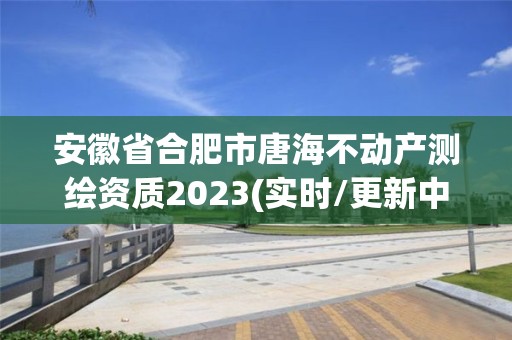 安徽省合肥市唐海不動產測繪資質2023(實時/更新中)