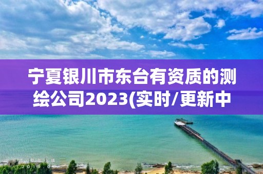 寧夏銀川市東臺有資質的測繪公司2023(實時/更新中)