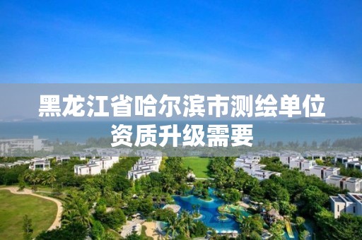 黑龍江省哈爾濱市測繪單位資質升級需要