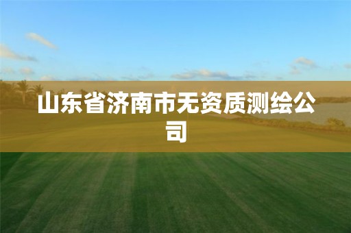 山東省濟南市無資質測繪公司