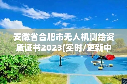 安徽省合肥市無人機測繪資質證書2023(實時/更新中)