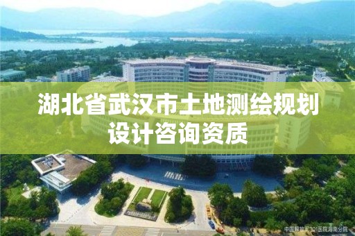 湖北省武漢市土地測繪規劃設計咨詢資質