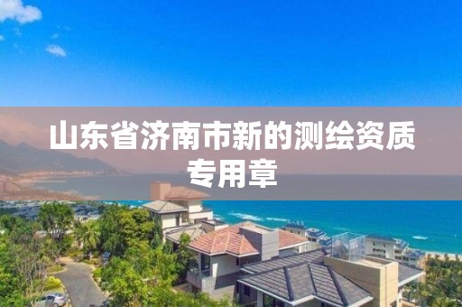 山東省濟南市新的測繪資質專用章