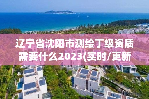 遼寧省沈陽市測繪丁級資質需要什么2023(實時/更新中)