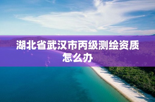 湖北省武漢市丙級測繪資質怎么辦