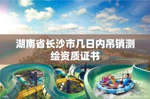 湖南省長沙市幾日內吊銷測繪資質證書