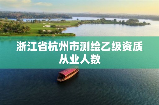 浙江省杭州市測繪乙級資質(zhì)從業(yè)人數(shù)