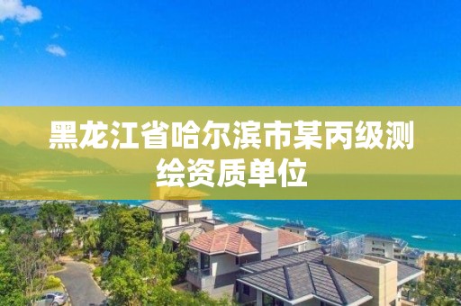 黑龍江省哈爾濱市某丙級測繪資質單位