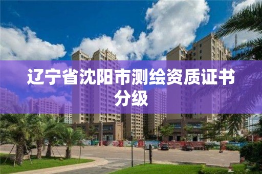 遼寧省沈陽市測繪資質證書分級