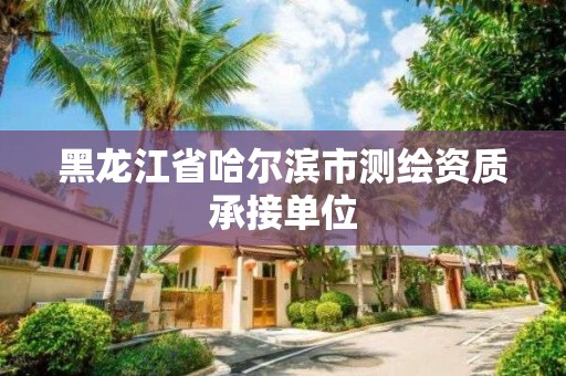 黑龍江省哈爾濱市測繪資質承接單位