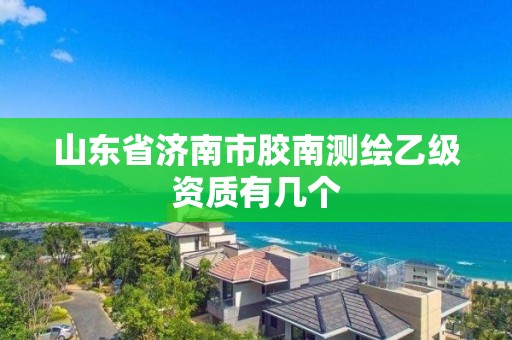 山東省濟(jì)南市膠南測(cè)繪乙級(jí)資質(zhì)有幾個(gè)