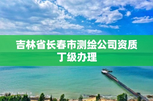 吉林省長春市測繪公司資質丁級辦理