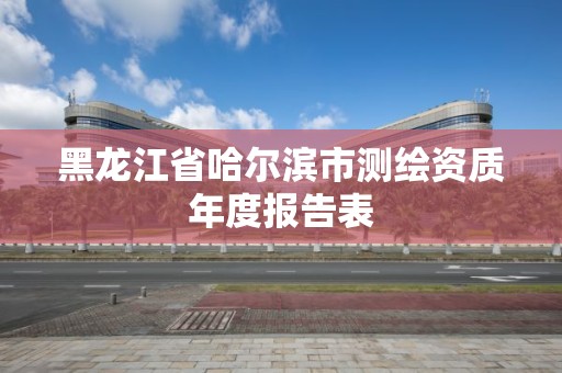 黑龍江省哈爾濱市測繪資質年度報告表