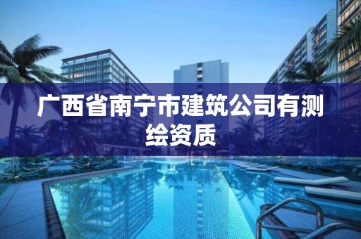 廣西省南寧市建筑公司有測繪資質(zhì)