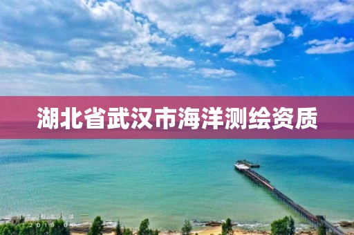 湖北省武漢市海洋測繪資質