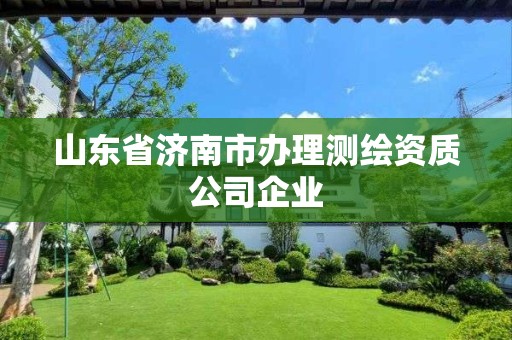 山東省濟南市辦理測繪資質公司企業