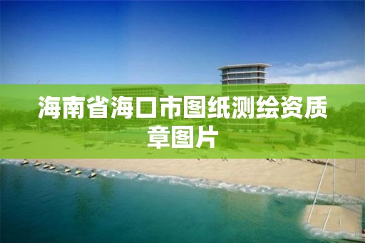 海南省海口市圖紙測繪資質章圖片