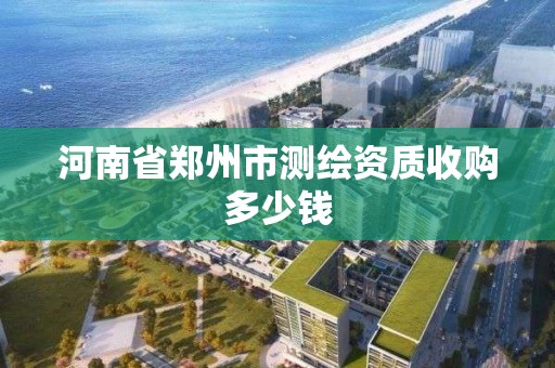 河南省鄭州市測繪資質收購多少錢