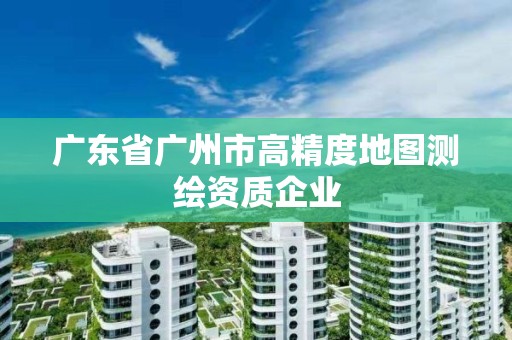 廣東省廣州市高精度地圖測繪資質企業