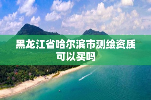 黑龍江省哈爾濱市測繪資質可以買嗎