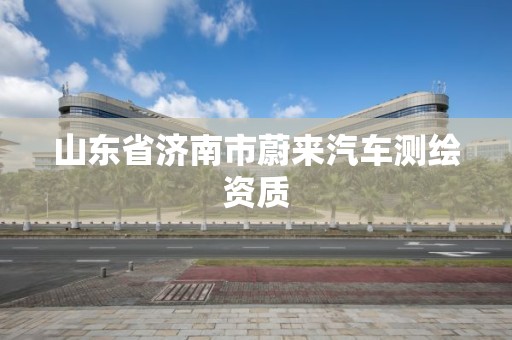 山東省濟南市蔚來汽車測繪資質