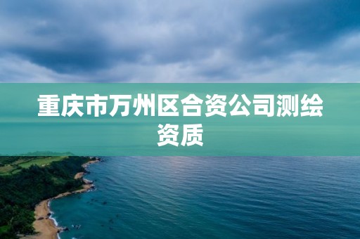 重慶市萬州區合資公司測繪資質