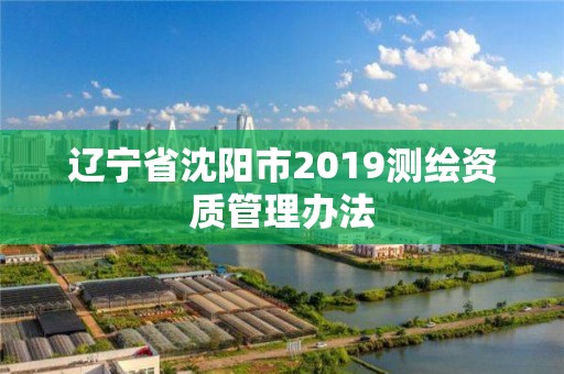 遼寧省沈陽市2019測繪資質管理辦法