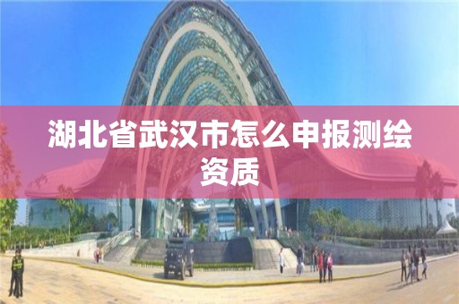 湖北省武漢市怎么申報測繪資質