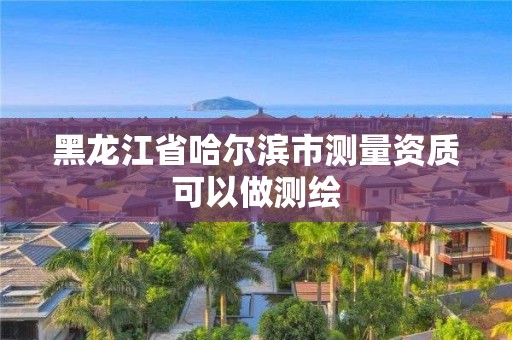 黑龍江省哈爾濱市測量資質可以做測繪