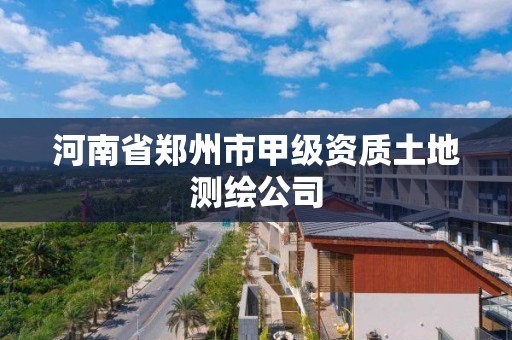 河南省鄭州市甲級資質土地測繪公司