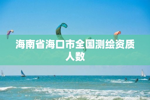 海南省海口市全國測繪資質人數