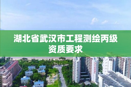 湖北省武漢市工程測繪丙級資質(zhì)要求