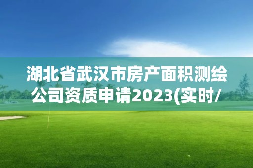 湖北省武漢市房產面積測繪公司資質申請2023(實時/更新中)