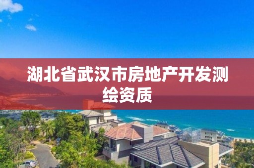 湖北省武漢市房地產開發測繪資質