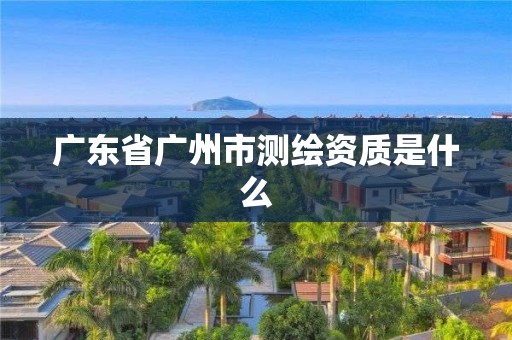 廣東省廣州市測繪資質是什么