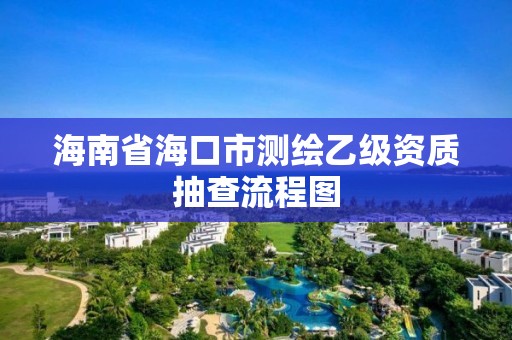 海南省海口市測繪乙級資質(zhì)抽查流程圖